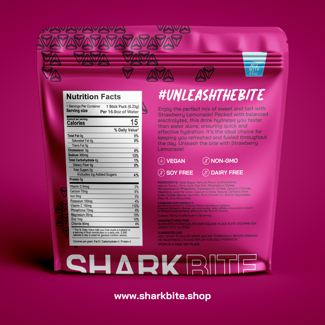 Strawberry Lemonade Electrolyte Powder - 24 sticks