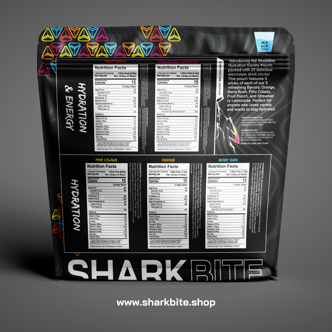 Hydration Starter Kit – Bottle + 25 Stick Variety Pouch