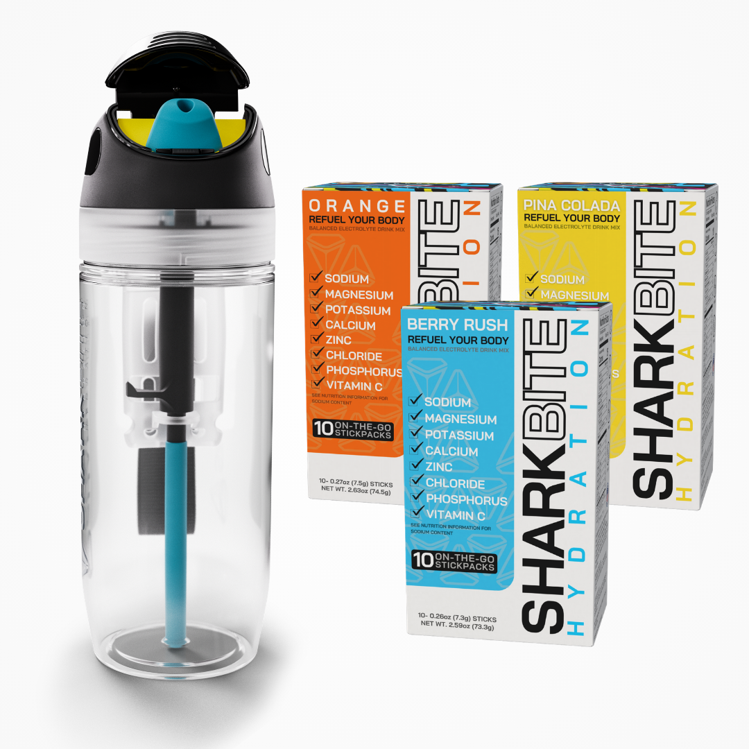 Caffeine-Free Hydration Trio (30 Electrolyte Sticks) + Free Bottle