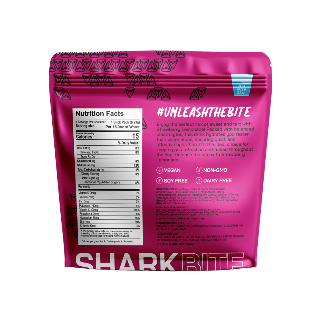 Strawberry Lemonade Electrolyte Powder - 24 sticks