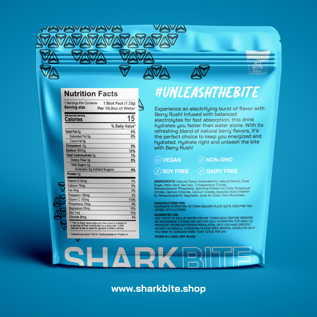 BERRY RUSH Electrolyte Powder - 24 sticks
