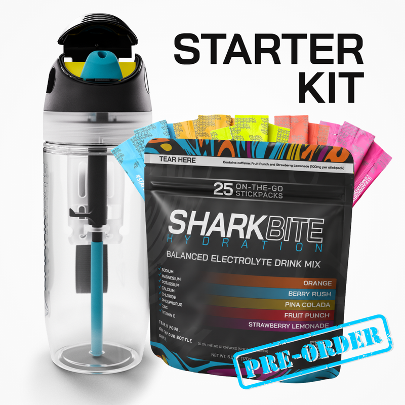 PRE ORDER - Hydration Starter Kit – Bottle + 25 Stick Variety Pouch